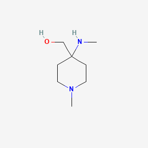molecular formula C8H18N2O B8516283 (1-Methyl-4-methylamino-piperidin-4-yl)-methanol 