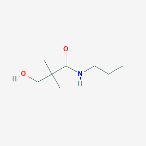 molecular formula C8H17NO2 B8516326 3-hydroxy-2,2-dimethyl-N-propylpropanamide CAS No. 1093205-95-8