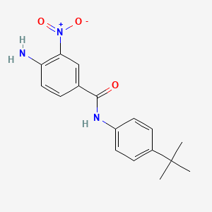 molecular formula C17H19N3O3 B8516368 4-amino-N-(4-tert-butylphenyl)-3-nitrobenzamide 