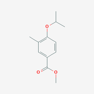 molecular formula C12H16O3 B8516390 Methyl 4-isopropoxy-3-methylbenzoate 