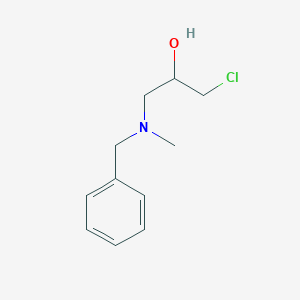 molecular formula C11H16ClNO B8516429 1-chloro-2-hydroxy-3-(N-methyl-N-benzylamino)propane 