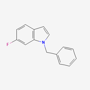 molecular formula C15H12FN B8516464 6-Fluoro-1-benzylindole 