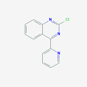 molecular formula C13H8ClN3 B8516496 2-Chloro-4-(pyridin-2-yl)quinazoline 
