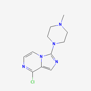 Imidazo[1,5-a]pyrazine,8-chloro-3-(4-methyl-1-piperazinyl)-
