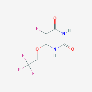 B8516515 5-Fluoro-6-(2,2,2-trifluoroethoxy)dihydropyrimidine-2,4(1H,3H)-dione CAS No. 59894-45-0