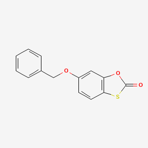 molecular formula C14H10O3S B8516538 6-Benzyloxy-1,3-benzoxathiol-2-one CAS No. 170283-11-1