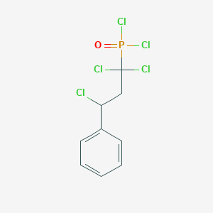 (1,1,3-Trichloro-3-phenylpropyl)phosphonic dichloride