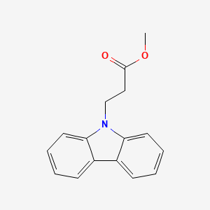 molecular formula C16H15NO2 B8516627 9H-Carbazole-9-propanoic acid, methyl ester CAS No. 88107-73-7