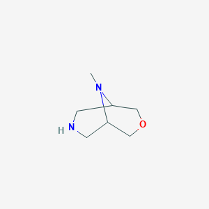 molecular formula C7H14N2O B8516640 9-Methyl-3-oxa-7,9-diazabicyclo[3.3.1]nonane 
