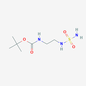 molecular formula C7H17N3O4S B8516670 tert-butyl N-[2-(sulfamoylamino)ethyl]carbamate 