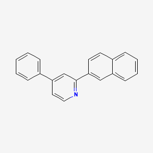 molecular formula C21H15N B8516726 2-(Naphthalen-2-yl)-4-phenylpyridine 