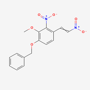 1-(Benzyloxy)-2-methoxy-3-nitro-4-(2-nitroethenyl)benzene