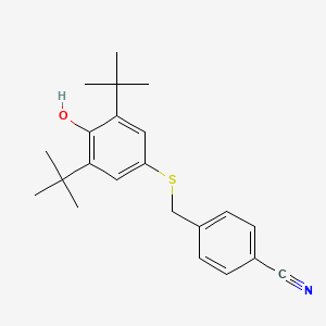 2,6-Di-t-butyl-4-[(4-cyanophenyl)methylthio]phenol