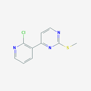 molecular formula C10H8ClN3S B8516904 4-(2-Chloropyridin-3-yl)-2-(methylthio)pyrimidine 