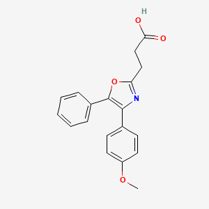3-[4-(4-Methoxyphenyl)-5-phenyl-1,3-oxazol-2-yl]propanoic acid