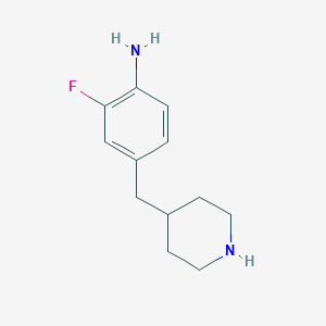 2-Fluoro-4-(piperidin-4-ylmethyl)aniline