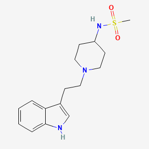 molecular formula C16H23N3O2S B8516942 N-{1-[2-(1H-Indol-3-yl)ethyl]piperidin-4-yl}methanesulfonamide CAS No. 64632-67-3