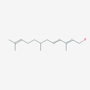 molecular formula C15H25F B8516969 1-Fluoro-3,7,11-trimethyldodeca-2,4,10-triene CAS No. 62427-82-1