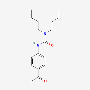 molecular formula C17H26N2O2 B8516998 Urea, N'-(4-acetylphenyl)-N,N-dibutyl- CAS No. 86781-35-3