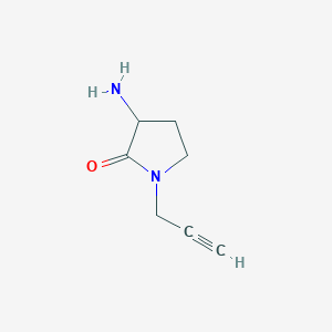 molecular formula C7H10N2O B8517007 3-Amino-1-prop-2-ynylpyrrolidin-2-one 