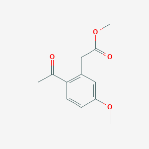 (2-Acetyl-5-methoxy-phenyl)-acetic acid methyl ester