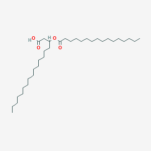 molecular formula C34H66O4 B8517067 3-Hexadecanoyloxyoctadecanoic acid CAS No. 83549-90-0