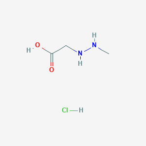 molecular formula C3H9ClN2O2 B8517082 2-(2-Methylhydrazinyl)acetic acid;hydrochloride 