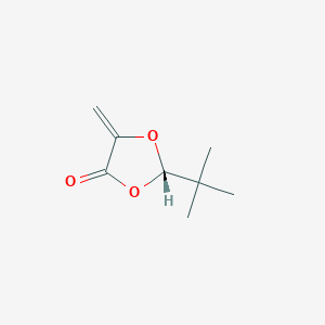 molecular formula C8H12O3 B8517096 (2S)-2-tert-butyl-5-methylene-1,3-dioxolan-4-one 