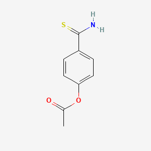 molecular formula C9H9NO2S B8517110 4-Acetoxy-thiobenzamide 