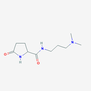 molecular formula C10H19N3O2 B8517115 N-[3-(Dimethylamino)propyl]-5-oxo-2-pyrrolidinecarboxamide 