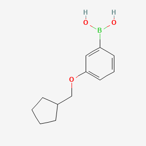 molecular formula C12H17BO3 B8517119 3-(Cyclopentylmethoxy)phenylboronic acid CAS No. 945837-58-1