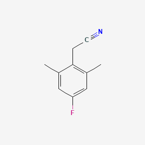 molecular formula C10H10FN B8517158 (4-Fluoro-2,6-dimethyl-phenyl)-acetonitrile 