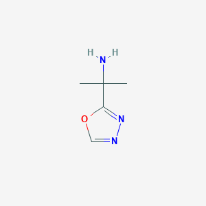 molecular formula C5H9N3O B8517171 2-(1,3,4-Oxadiazol-2-yl)propan-2-amine 