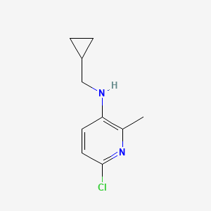 molecular formula C10H13ClN2 B8517184 6-chloro-N-(cyclopropylmethyl)-2-methylpyridin-3-amine 
