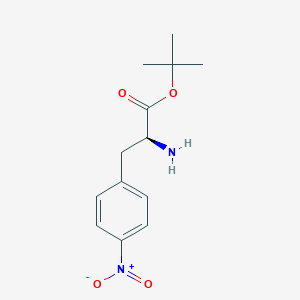 molecular formula C13H18N2O4 B8517195 tert-butyl (2S)-2-amino-3-(4-nitrophenyl)propanoate 