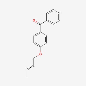 molecular formula C17H16O2 B8517206 {4-[(But-2-en-1-yl)oxy]phenyl}(phenyl)methanone CAS No. 42403-76-9
