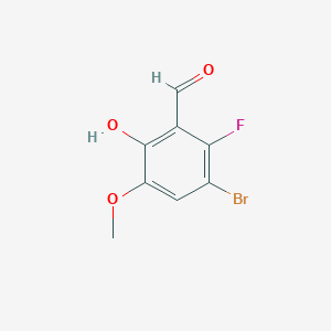 5-Bromo-6-fluoro-2-hydroxy-3-methoxybenzaldehyde