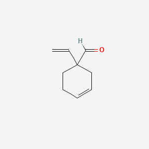 molecular formula C9H12O B8517252 3-Cyclohexene-1-carboxaldehyde, 1-ethenyl- CAS No. 1049017-63-1