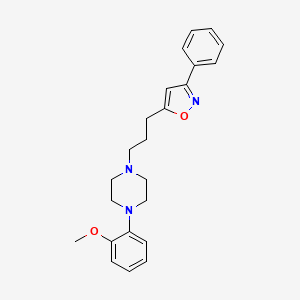 2-methoxy-1-{4-[3-(3-phenylisoxazol-5-yl)propyl]piperazinyl}Benzene