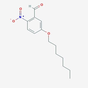 molecular formula C14H19NO4 B8517260 5-(Heptyloxy)-2-nitrobenzaldehyde 