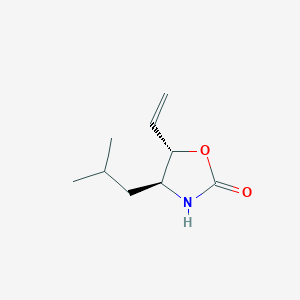 molecular formula C9H15NO2 B8517269 4(S)-isobutyl-5(S)-vinyl-2-oxazolidinone 