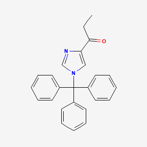 molecular formula C25H22N2O B8517270 1-(1-trityl-1H-imidazol-4-yl)propan-1-one 