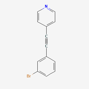 molecular formula C13H8BrN B8517290 4-[(3-Bromophenyl)ethynyl]pyridine CAS No. 918540-89-3