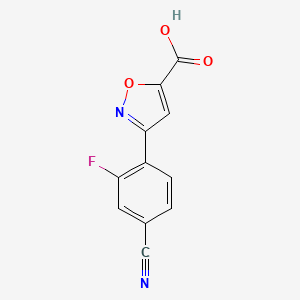 3-(4-Cyano-2-fluoro-phenyl)-isoxazole-5-carboxylic acid