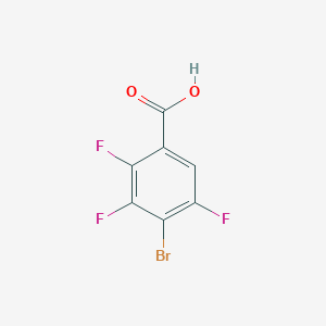 molecular formula C7H2BrF3O2 B8517316 4-Bromo-2,3,5-trifluorobenzoic acid 