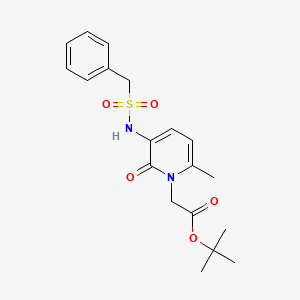molecular formula C19H24N2O5S B8517353 3-Benzylsulfonylamino-6-methyl-1-(tert-butoxycarbonylmethyl)-2-pyridinone 
