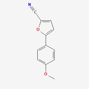 molecular formula C12H9NO2 B8517376 5-(p-Methoxyphenyl)-2-furonitrile 