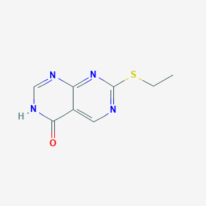 molecular formula C8H8N4OS B8517419 2-ethylsulfanyl-6H-pyrimido[4,5-d]pyrimidin-5-one CAS No. 7403-27-2