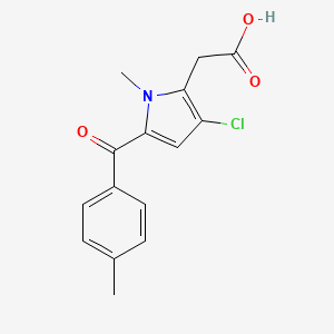 [3-Chloro-1-methyl-5-(4-methylbenzoyl)-1H-pyrrol-2-yl]acetic acid