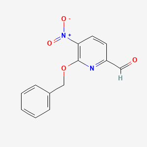 6-(Benzyloxy)-5-nitropicolinaldehyde